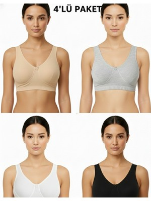 Ebru Penye Yarım Atlet Lambada ( 4'lü Avantajlı Paket)