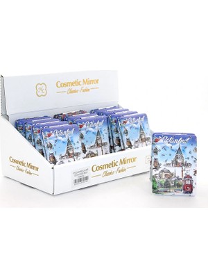 Taşlı Istanbul Tasarımı El Aynası Kalın ALK2482 Modern Asır. (9380)