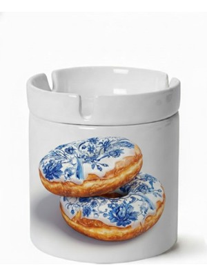 Sartre Art "blue Blanc Serisi" Taze Donatlar Tasarımlı Kokusuz Söndür At Küllük Kül Tablası