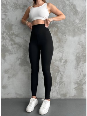 My Berk Yüksek Bel Toparlayıcı ve Incelten Şardonlu Kışlık Korse Tayt