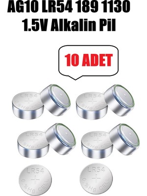 Derwell 10 Adet 10'lu AG13/LR44/A76/357A V13GA 1 Kartel Düğme Pil Hesap Makinesi/terazi/saat/oyuncak/garaj Pili Yuvarlak Pil