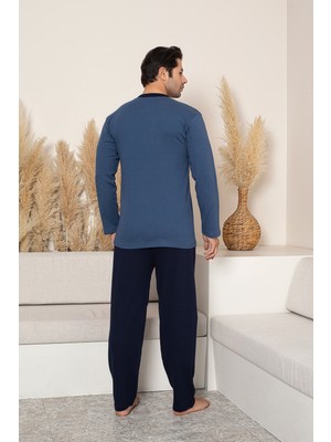 Morvarid Rahat Kesim %100 Pamuk Erkek Pijama Takımı – Mevsimlik Babalar Günü Koleksiyonu