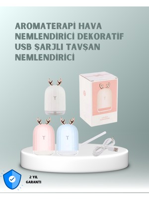 Zero Land Storozal 200 ml Tavşan Kulaklı Ultrasonik Hava Nemlendirici ve Gece Lambası
