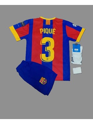 Candy Cup 2011 Sampiyonlar Ligi Finali Gerard P'ique Nostalji Çocuk Forması 4'lü SET456734765475
