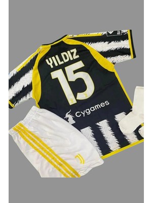Candy Cup Kenan Yıldız 2023-24 Sezonu Juventus Iç Saha Çocuk Forması 4'lü Set