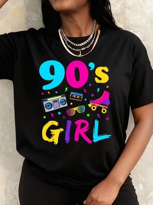 Eymora 90'lar Retrografik Baskılı Tişort