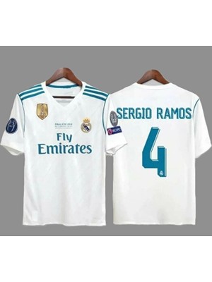 Candy Cup R.madrid 2018 Kiev Şampiyonlar Ligi Finali Sergio R,a,m,o,s, Forması (Kısa KOL)78458568987