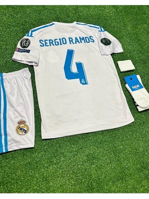 Candy Cup R.e.a.l M.a.d.r.i.d 2018 Kiev Şampiyonlar Finali Sergio Ramos Çocuk Forması 4'lü Set