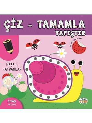 Çiz-Tamamla-Yapıştır Neşeli Hayvanlar
