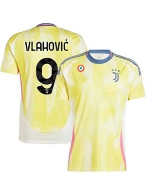 Candy Cup Juventuss 2024/25 Yeni Sezon Dusan Vlahovic Deplasman Forması (Sarı)