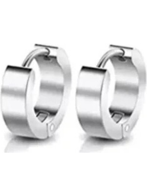 Jaida Moda Unisex Spor Paslanmaz Çelik Halka Küpe