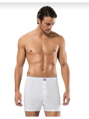 Erdem 1400 Erkek Penye Düz Renk Boxer 6 Adet