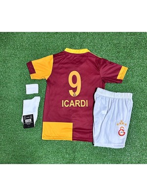 Candy Cup G'â.l.a.t.â.s.a.r.â.yy 2025/26 5 Yıldızlı M'a.u.r.o I'c'a'r'd'i Iç Saha Parçalı Çocuk 4'lü Set Forma