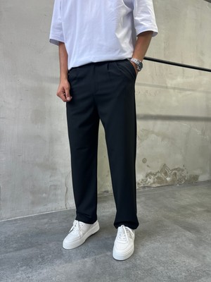 Difransel Jeans Erkek Rahat Kalıp Pileli Kumaş Pantolon