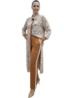 Pureva Merserize Konbinli Pantolon Tunik Takım