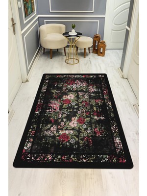 Dolce Mariee Vintage Desen Dijital Baskı Kaymaz Taban Halı H0014