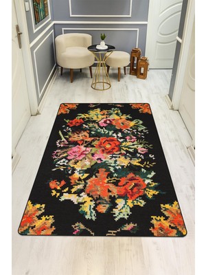 Dolce Mariee Vintage Desen Dijital Baskı Kaymaz Taban Halı H0027