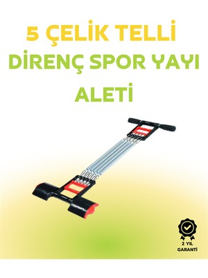 Paslanmaz Çelik Yaylı Çoklu Dirençli Kol ve Gövde Egzersiz Aleti