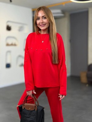 Arben Boutique Kadın Inci Detay Modal Kumaş Ikili Takım