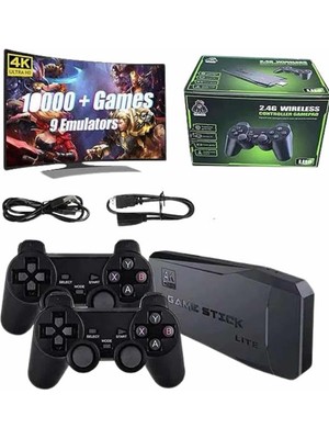 2.4g Uyumlu Kablosuz Çift Kol Atari Retro 20000 Oyun Game Stick Modern Asır. (9380)