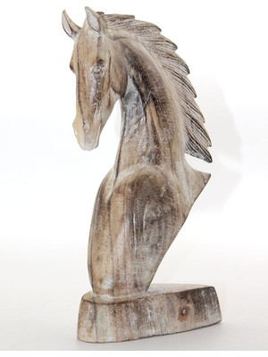 Ahşap At Büstü 30 cm Dinç Store