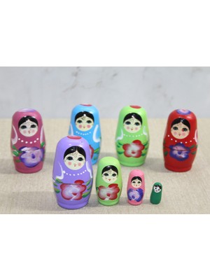 4'lü Ahşap Matruşka Dinç Store