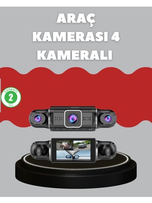 4 Kameralı Araç Kayıt Cihazı Full Hd Park Izleme Gece Görüş Dinç Store