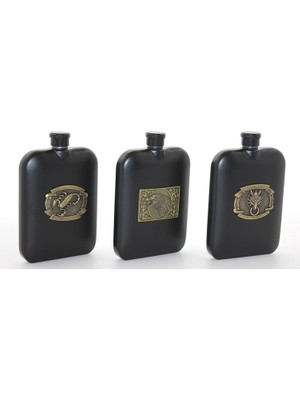 Paslanmaz Çelik Kabartmalı Tekli 6 Oz Matara Dinç Store