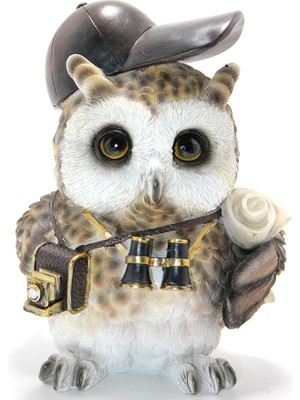 Steampunk Polyester Baykuş Figürü Model 2 Dinç Store