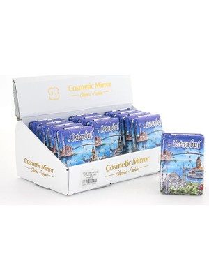 Taşlı Istanbul Tasarımı El Aynası Kalın Model 1 Dinç Store