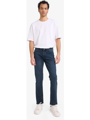 DeFacto Pedro Slim Fit Dar Kalıp Normal Bel Dar Paça Jean Pantolon R8791AZ26SP