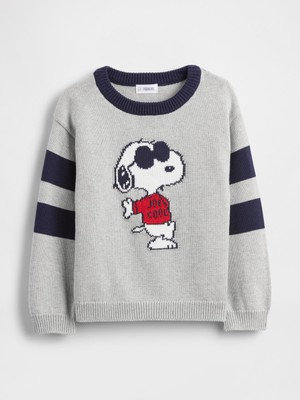 Gap Erkek Bebek Gri Snoopy Joe Cool Kazak