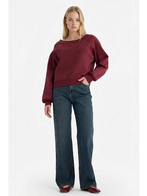 DeFacto %100 Pamuk 90's Wide Leg Yüksek Bel Jean Pantolon E9122AX26SP