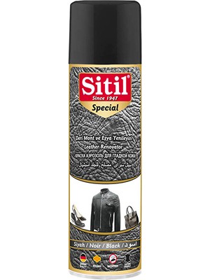 Sitil Ayakkabı Boyası Sprey 250 ml Siyah