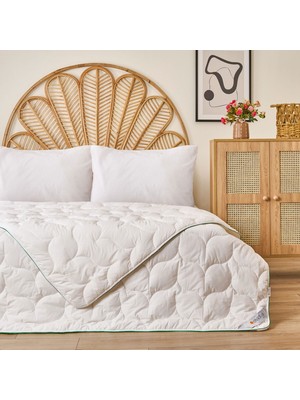 Matmel Soft Çift Kişilik Bambu Yorgan - Beyaz - 195X215 cm