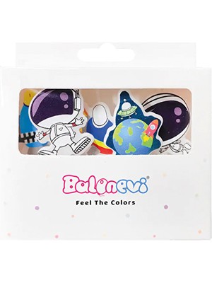 Balonevi Kozmik Galaksi Temalı 5'li Mum