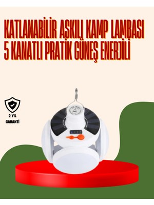 Ipx4 Suya Dayanıklı, Katlanabilir LED Kamp Lambası ve Acil Durum Işığı Dinç Store