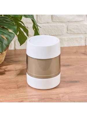 Matmel Dual Swing Çöp Kovası - Beyaz - 3 Lt