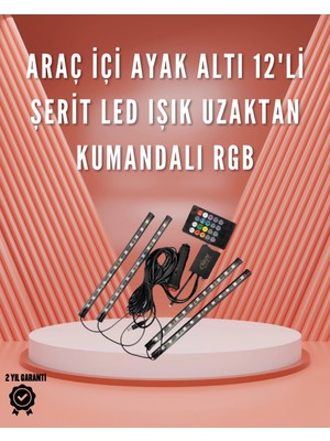 SHC4200 12V LED Işık Seti – Kumandalı ve Renk Ayarlı