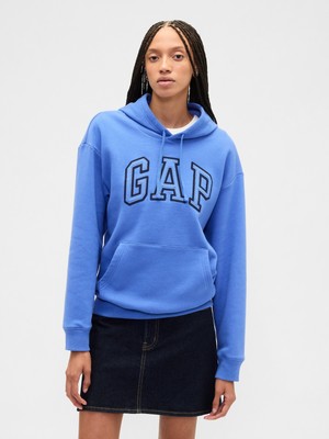Gap Kadın Mavi Relaxed Gap Logo Sweatshirt