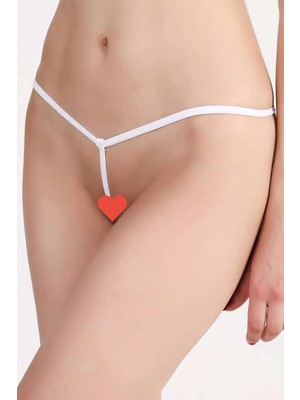 Femina Trendy Beyaz Fantazi Ip Tanga TM1134