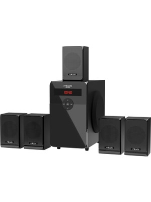 Mikado Mıkado MD-582BT 110W 5+1 Masaüstü Bluetooth Hoparlör Siyah Kasa Özellikli Ev Sinema Sistemi