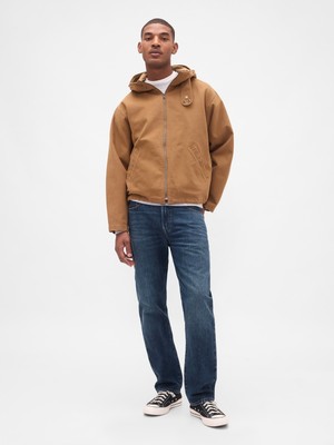 Gap Erkek Koyu Mavi Relaxed Straight Jean Pantolon