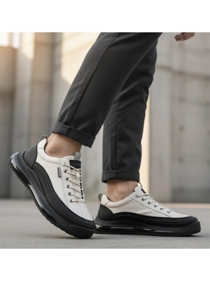 Guja 25K500-1 Erkek Ithal Kalın Air Taban Hakiki Deri Sneaker Spor Ayakkabı