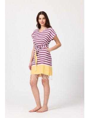 Mulberry Miya Tunik Plaj Elbisesi %100 Pamuk