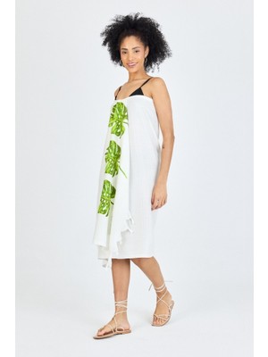 Mulberry Samira Baskılı Bambu Peştemal Banyo Plaj Havlusu