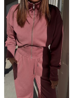 Et Dusty Rose Fermuarlı Eşofman Takımı