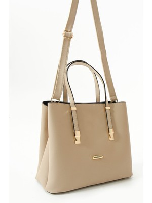 Sanmorris Kadın Uzun Askılı 4 Bölmeli Sade Şık Omuz ve El Çantası