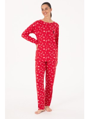 U.s. Polo Assn. Kadın Kırmızı Pijama Takım 50318877-VR030