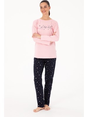 U.s. Polo Assn. Kadın Pembe Pijama Takım 50318885-VR041
